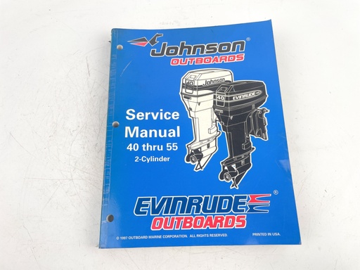 [023597] 1998 Johnson Evinrude "EC" 40 thru 55 HP 2-Cylinder Service Manual 520206