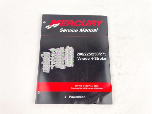 [023694] 05 Mercury Outboard Service Manual 200-275 Verado 4-Stroke Powerhead 90-896580400