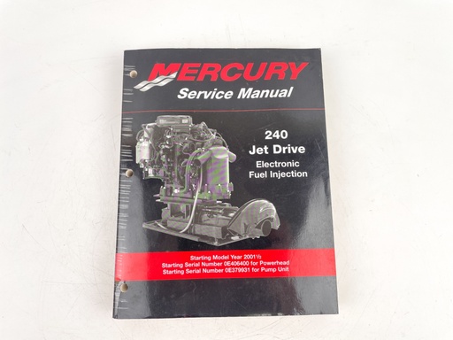 [023692] Mercury Service Manual 240 Jet Drive Electronic Fuel Injection 90-884822