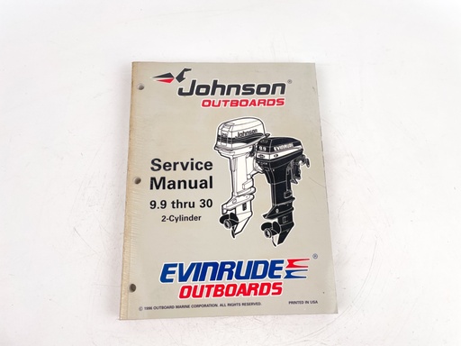 [023621] OMC EU Service Manual 9.9 Thru 30 2-cylinder OUTBOARD Johnson EVINRUDE 507263