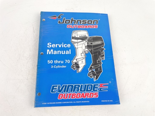 [023599] OEM 1997 JOHNSON/E OUTBOARD SERVICE MANUAL 50-70 3-CYLINDER 520208