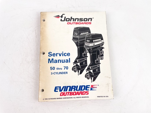 [023603] Evinrude Johnson 1995 Outboards 50 Thru 70 Service Manual Paperback 503149