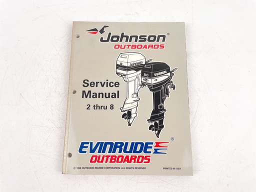 [023779] 1997 EU Johnson Evinrude outboard 2 thru 8 hp 507261