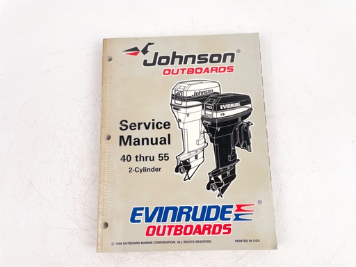 [023775] OMC Johnson Evinrude Outboards 40 thru 55 Service Manual 2-Cylinder 507265