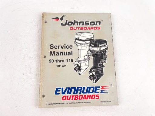 [023773] 1996 Evinrude Johnson EU 90 100 115 HP Model Service Repair Manual 507267