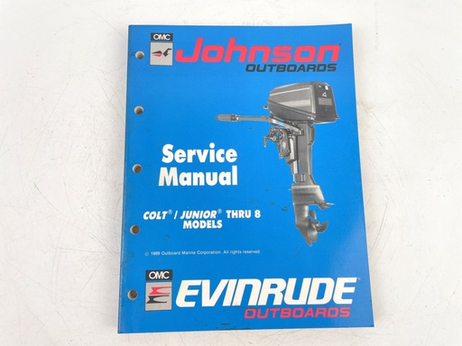 [023812] 1990 OMC Johnson Evinrude Colt/Junior Thru 8 Models Service Manual 507870