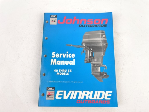 [023810] 1990 ES Johnson Evinrude outboard 40 thru 55 hp factory service manual 507872