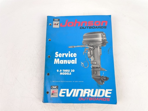 [023806] OEM 1989 JOHNSON/E OUTBOARD SERVICE MANUAL 9.9-30 MODELS 507871