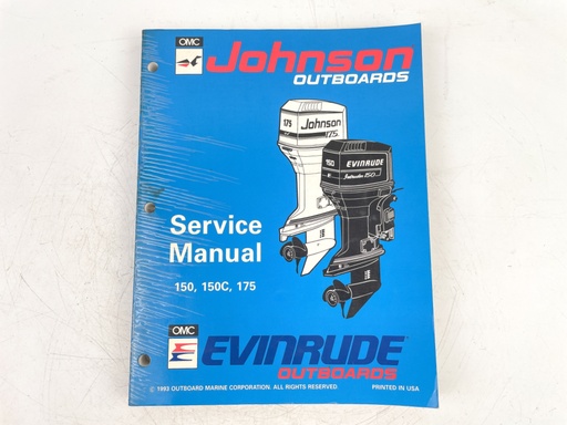 [023839] 1994 ER Johnson Evinrude outboard 150 150C 175 hp factory service manual 500611