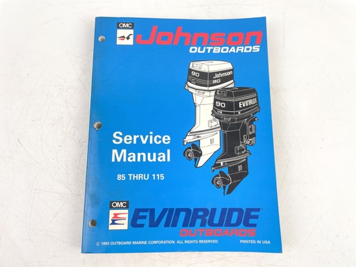 [023837] 1994 ER Johnson Evinrude outboard 500610 85 thru 115 hp factory service manual 500610