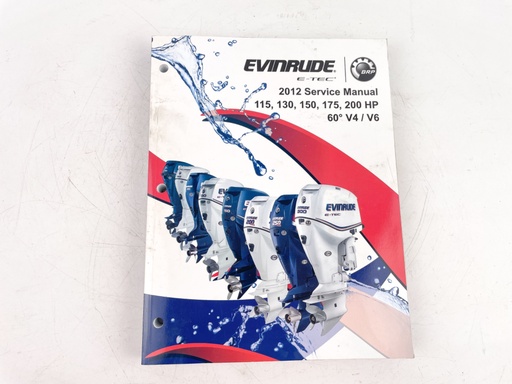 [023895] OMC Evinrude Outboard Service Manual E-TEC 115 - 200 hp 2012 5008738