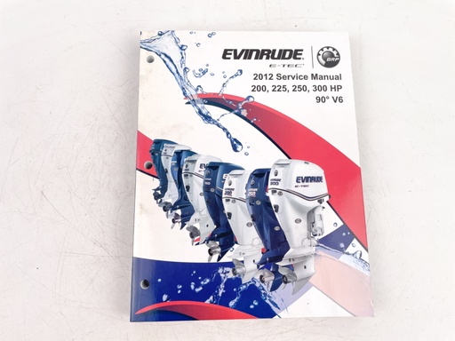 [023893] 2012 IN Evinrude E-Tec Service Manual 200-300 HP 90 deg V6 5008740