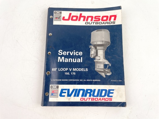 [023887] 1991 OMC Johnson Evinrude "EN" 60° LV Models 150, 175 Service Manual 508146