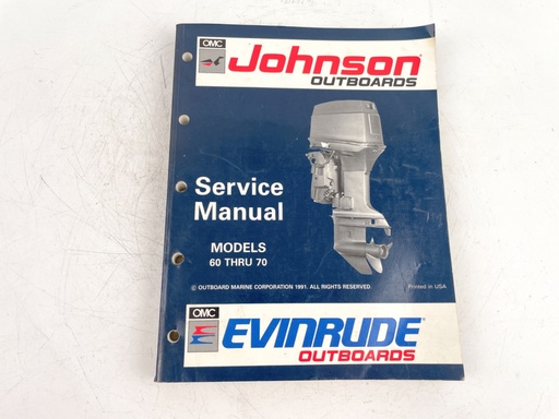[023883] 1991 OMC Johnson Evinrude "EN" 60 thru 70 Models Service Manual 508144