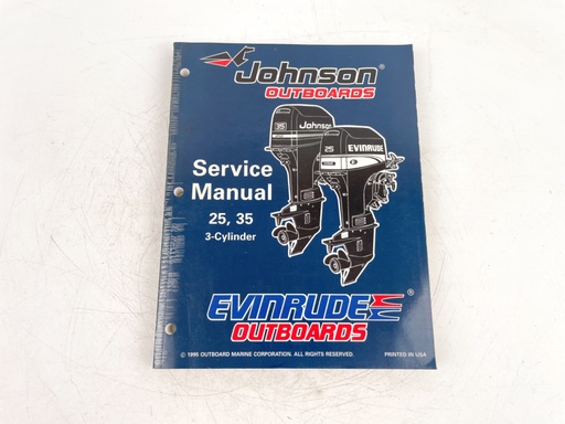[023873] 1995 Evinrude Johnson Outboard 25, 35 HP 3-Cylinder Service Shop Manual 507123