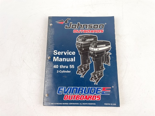 [023871] 1996 Johnson & Evinrude 40 Thru 55 HP 2 Cylinder Outboard Service Manual 507124