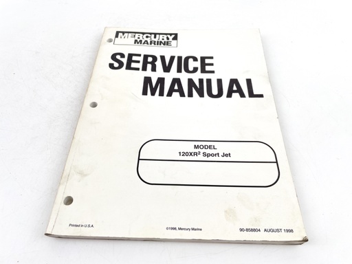 [019790] Mercury Service Manual, 120XR2 Sport Jet 90-858804