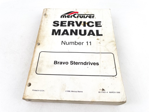 [019758] Mercruiser Service Manual Number 11 Bravo Stern Drive Unit 90-17431-4