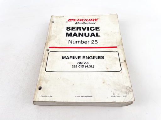 [019744] 1999 MerCruiser #25 Marine Engine GM V6 262 CID/4.3L Service Manual 90-861328--1