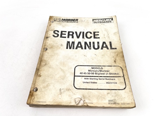 [019828] Mariner Mercury 40 45 50 HP Bigfoot 4 Stroke Service Manual 90-828631R3