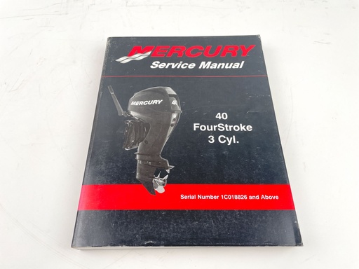 [019477] 2009 Mercury 40 FourStroke 3 Cylinder Service Repair Shop Manual 90-899974