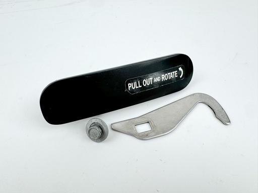 [032523] 2004 Suzuki 250 HP 4 Stroke Outboard Front Latch Handle 61645-93J01-0EP OEM