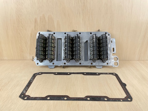 [3927] 2002 Mercury 200HP Optimax DFI Outboard Reed Plate With Reed Blocks 858541T1